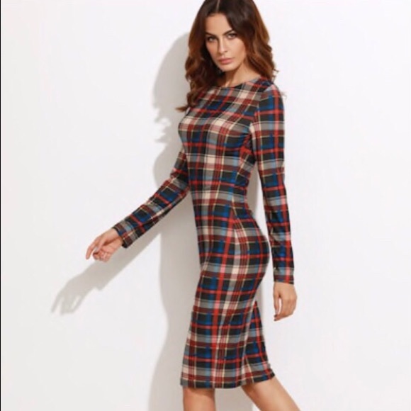 Dresses & Skirts - ✏️Plaid Pencil Dress✏️